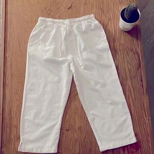 White Drawstring Pants. Ragtop.great cotton quality.